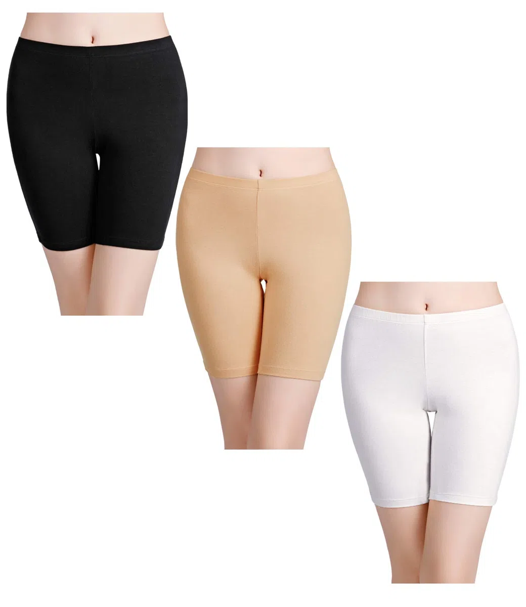 wirarpa Pantaloncini Sottogonna Boxer Donna Cotone Vita Alta Mutande Shorts Elasticizzati 3 Pezzi