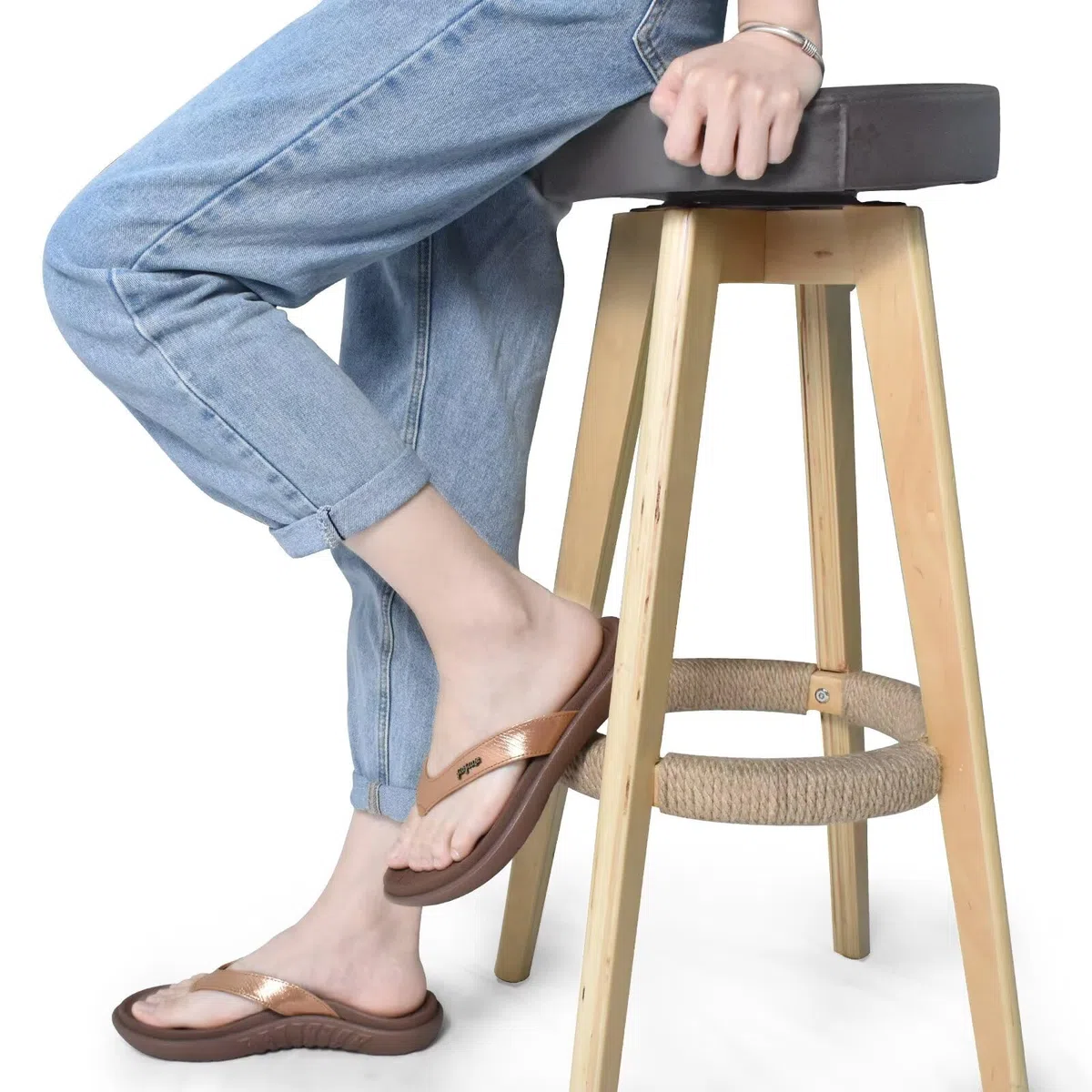 jiajiale Infradito Donna Moda Ortopediche Estive Comode Pelle Supporto Arco Plantare Flip Flop Doccia Spiaggia Piscina Aperte Mare Leggere Eleganti Ciabatte Antiscivolo Gomma Suole
