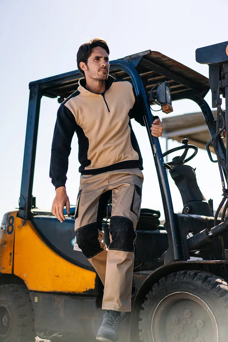 Velilla 103020B - Pantaloni Bicolore Multitasche