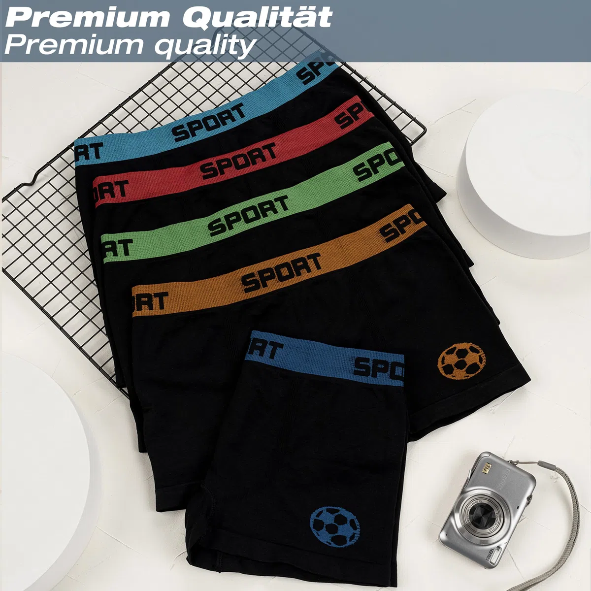 LOREZA ® 10 Boxer per Ragazzi Intimo Microfibra Mutande Senza Cuciture