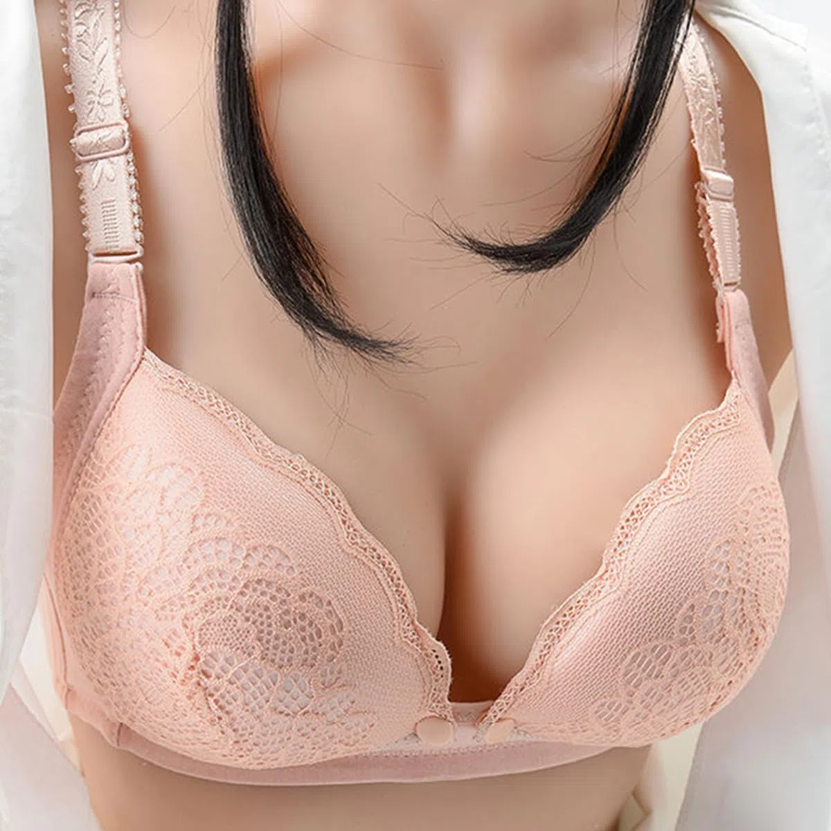 Reggiseno Allattamento Push Up Imbottito 3pcs Reggiseno da allattamento Pizzo senza ferretto con Spalline Regolabili Reggiseno Premaman Gravidanza e Sonno