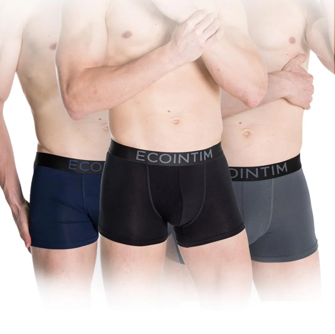 Boxer Uomo [Pack da 3] | 93% Fibra di bambù, 7% Elastan, Traspiranti, Morbidi e sagomati, Ideali Come Intimo Quotidiano e Sportivo