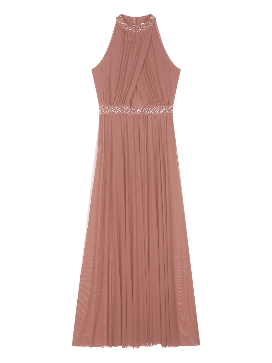 Agoky Abito da Ballo Latino per Donna Vestito Danza Lirica Senza Manica Abito da Pattinaggio Artistico Vestito da Ballo Salsa Rumba Tango Dancewear