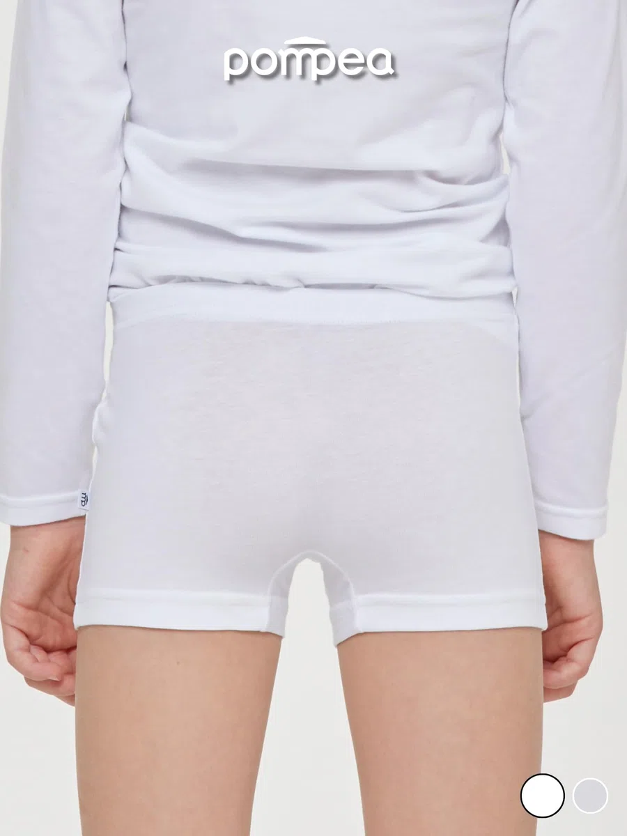 POMPEA 6 Pezzi Boxer Bambino in Cotone, Mutande per Bambini in Tessuto Jersey