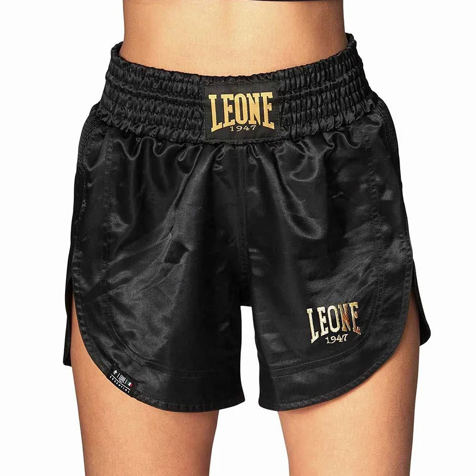 LEONE 1947 Pantaloncini Kick-thai Donna Nero
