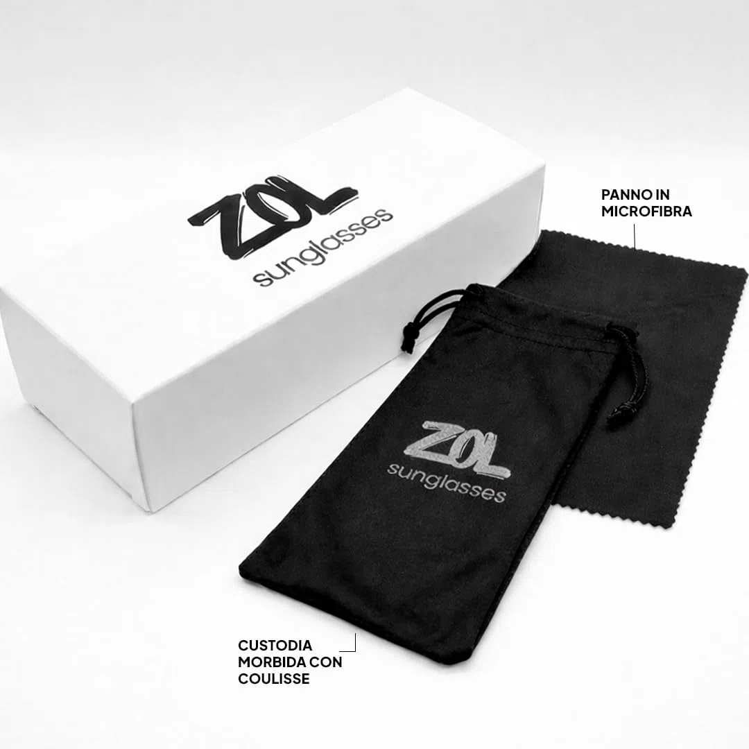 ZOL SOLENNE Occhiali da Sole Donna Cat Eye, UV400 Categoria 3, Sunglasses occhi di gatto, Montatura e Lenti in Policarbonato Leggeri e Resistenti, Cerniere Rinforzate, Certificazione CE