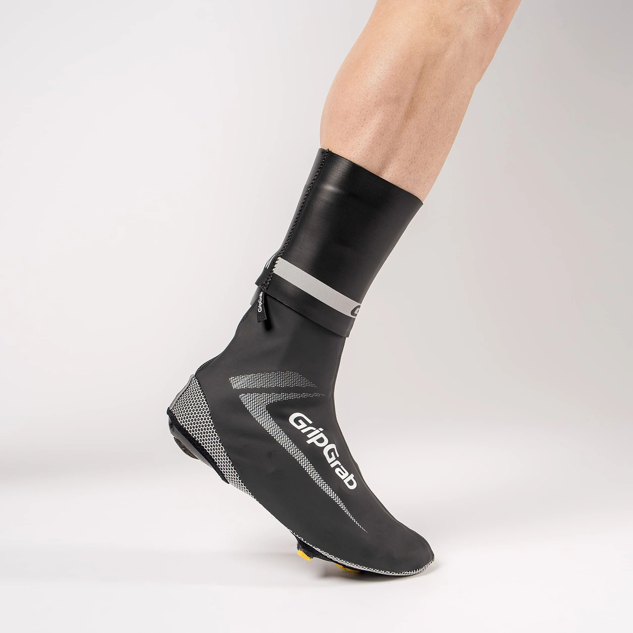 GripGrab CyclinGaiter Hi-Vis Guarnizione Copriscarpe Ciclismo Impermeabile Sovrascarpe MTB Shoe Cover Bici da Corsa