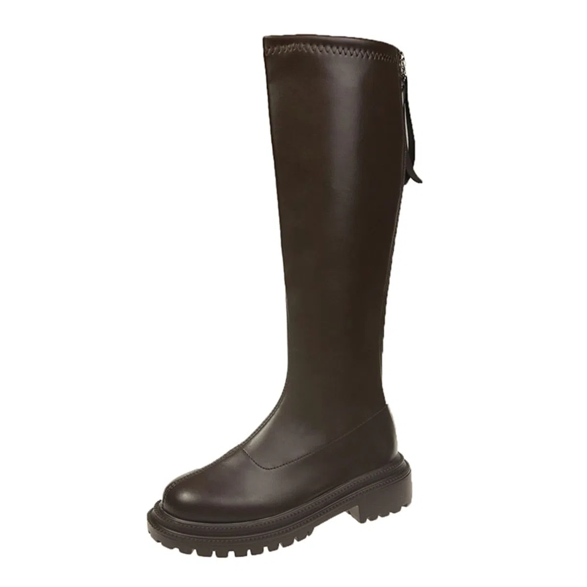 Stivali da equitazione da donna, in pelle, sopra il ginocchio, per autunno, inverno, da donna, al ginocchio, da cowboy, da lavoro