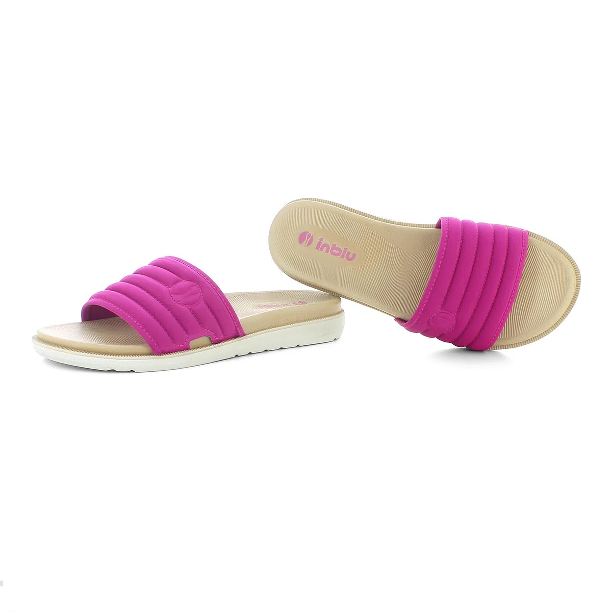 inblu Ciabatte Donna Con Fascia Colorata Morbida, Dual Density Sandali a ciabattaDonna