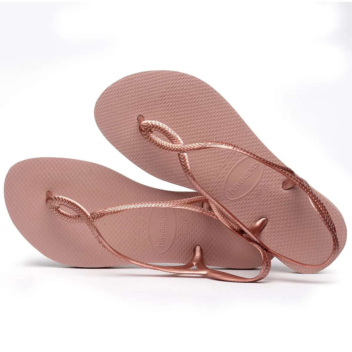 Havaianas - Kids Flores, Infradito, Comode, Resistenti E Divertenti, Suola Con Stampa Floreale, Cinghie Metalliche E Suola Antiscivolo, Bambine e ragazze