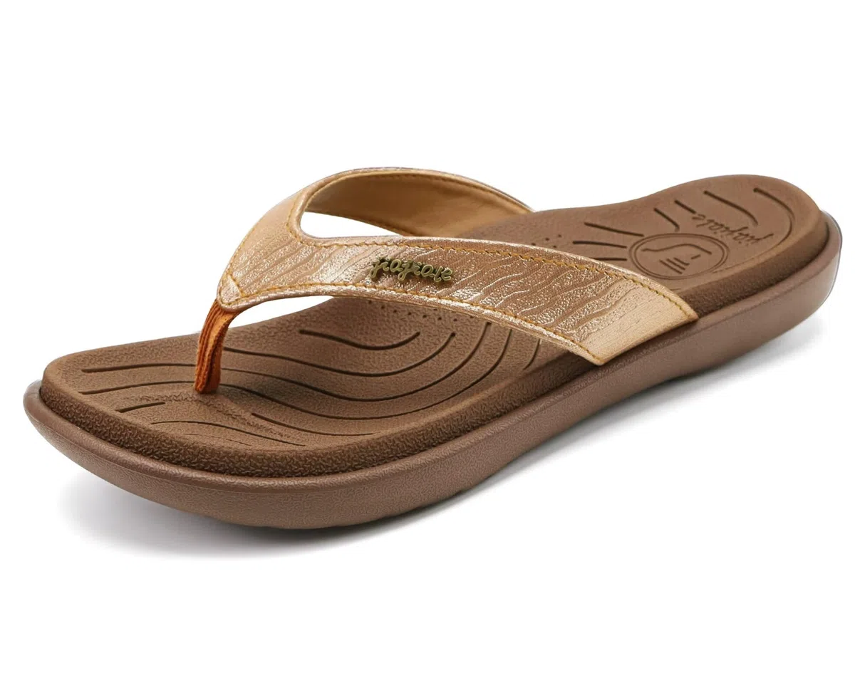 jiajiale Infradito Donna Moda Ortopediche Estive Comode Pelle Supporto Arco Plantare Flip Flop Doccia Spiaggia Piscina Aperte Mare Leggere Eleganti Ciabatte Antiscivolo Gomma Suole