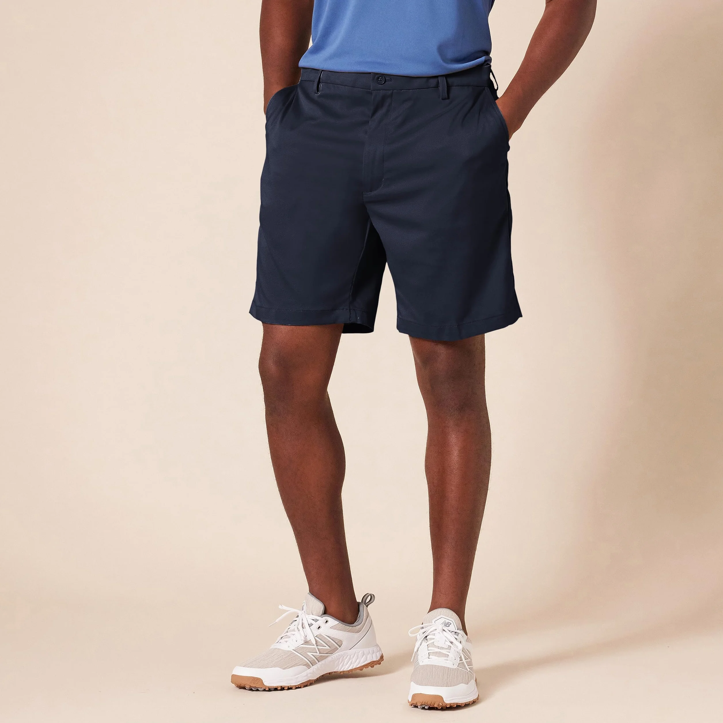 Amazon Essentials Pantaloncini da Golf Elasticizzati, Vestibilità Classica (Disponibili in Taglie Forti) Uomo