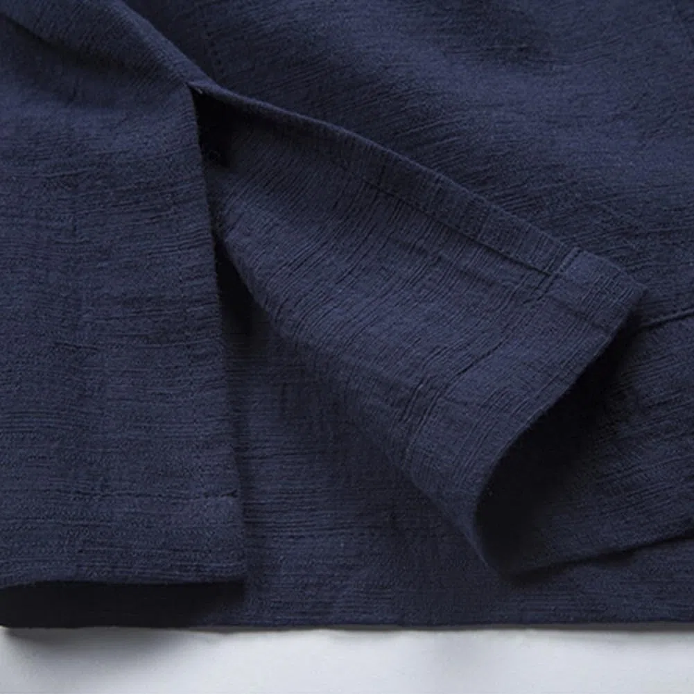 Giacca uniforme cinese da uomo, giacca tradizionale per kung fu tai chi, camicia a maniche lunghe, vari colori