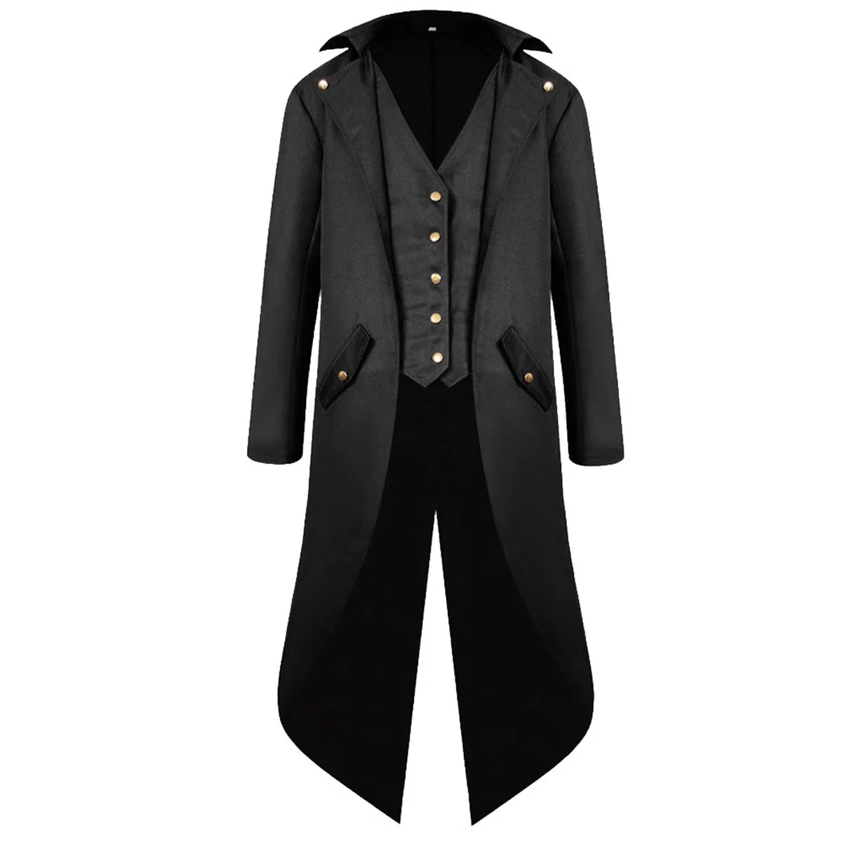 kinstell Giacca da uomo in stile steampunk, vintage, gotico, medievale, vittoriano, per Halloween, costume cosplay
