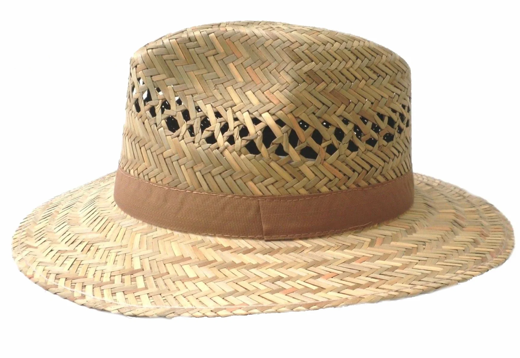 Cappello Di Paglia, Da Uomo/Donna, Taglia cappello 55 – 63 cm XXL, falda dritta