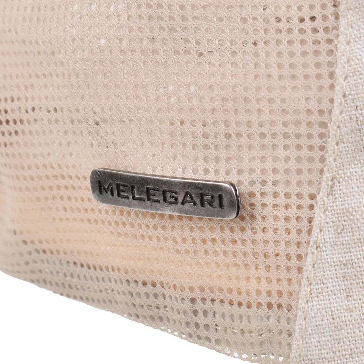 Melegari Berretto Piatto Sempione | Lino-Cotone | finestrato Rete Traspirante Laterale | Tascabile | Primavera Estate | Made in Italy