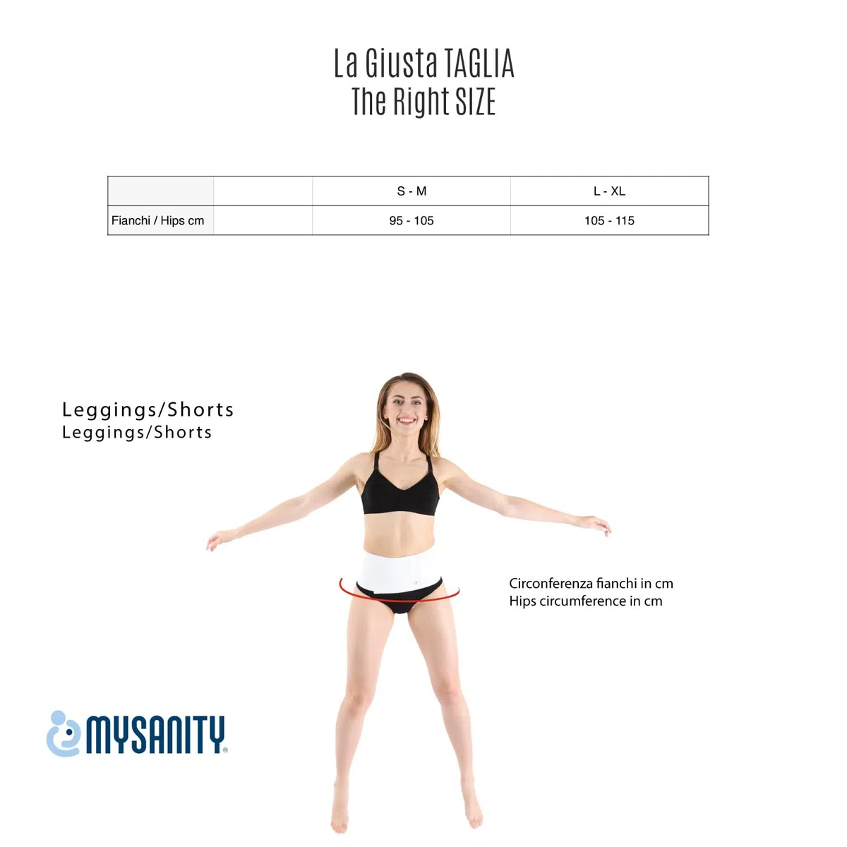 MYSANITY Leggings Gravidanza Pinocchietto, Beige