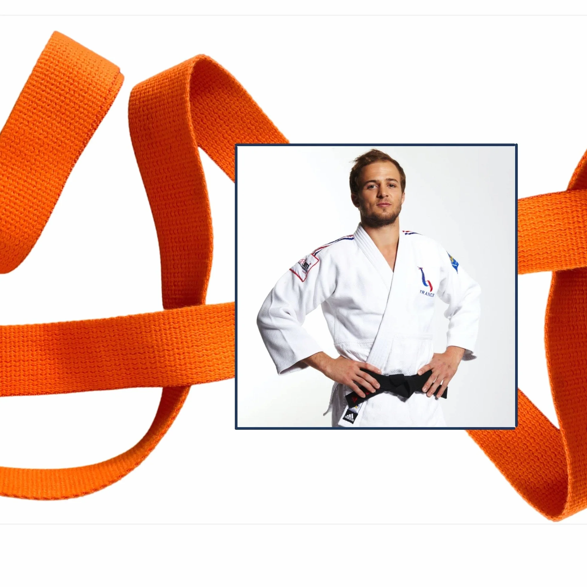 UGOJUDO - Rotolo di cintura Judo bianco, 50 metri