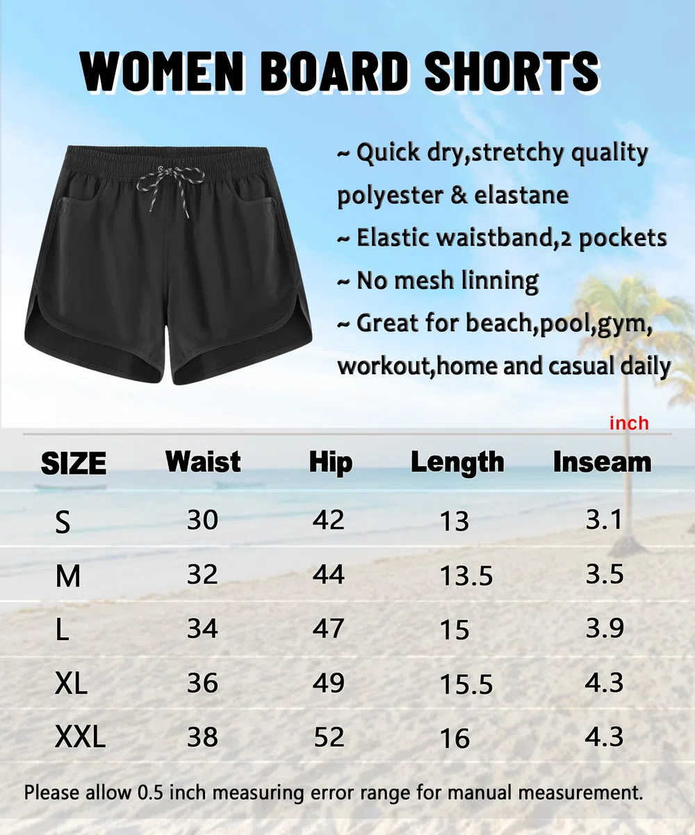 APTRO Pantaloncini Costume da Bagno Nuoto Donna Protezione UV Sportivi da Spiaggia Pantaloni ad Asciugatura Rapida con Tasca