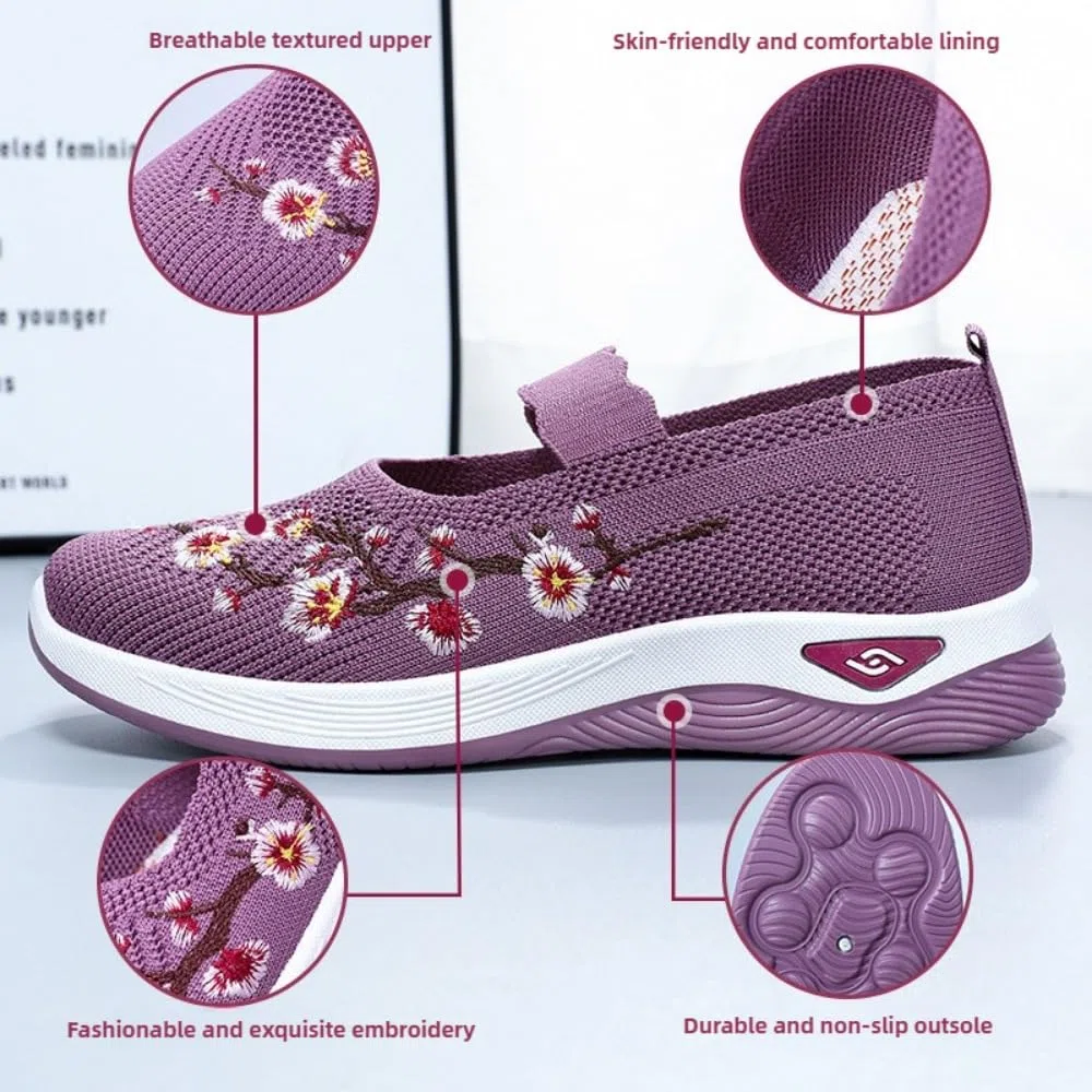 Scarpe Casual Ortopediche da Donna, Suola Morbida E Traspirante con Supporto Plantare, Scarpe da Passeggio Antiscivolo per Infermieri