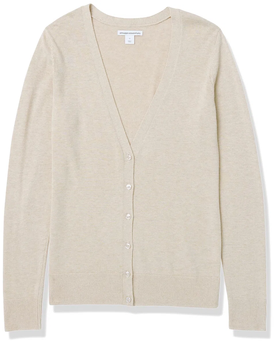 Amazon Essentials Felpa Cardigan Leggera Donna