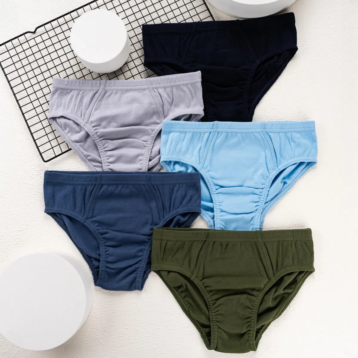 LOREZA ® 10 Slip Bambino in Cotone Ragazzi Biancheria Intimo Mutande 2-15 Anni