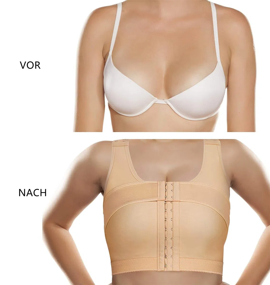 Bafully Reggiseno postoperativo Sportivo con Chiusura Frontale Racerback Rimovibile Reggiseno Imbottito da Donna