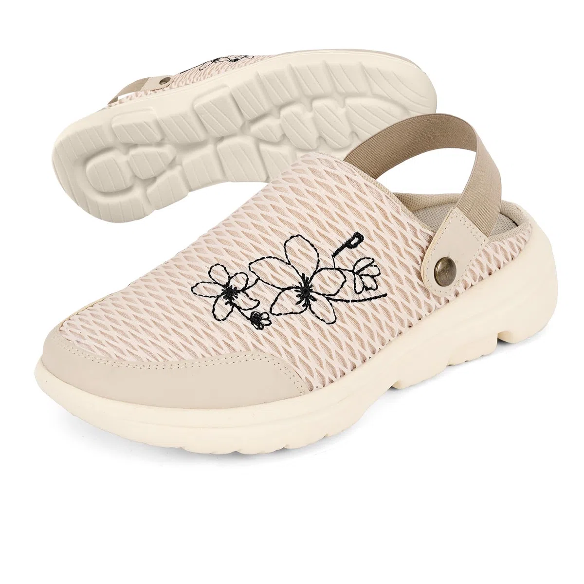 PERLETTI Ciabatte Sneakers Donna Slip On Ultra Leggere - Pantofole Comode con Rete Quattro Stagioni - Sandali Comfort Interno Esterno Traspiranti con Suola Rialzata Antiscivolo