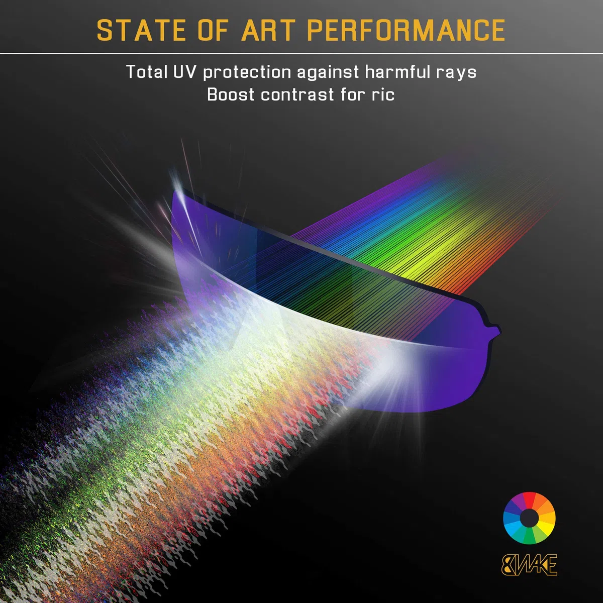 Bwake Lenti di ricambio per Oakley Hijinx, polarizzate, 100% perfettamente compatibili, facili da installare, antigraffio