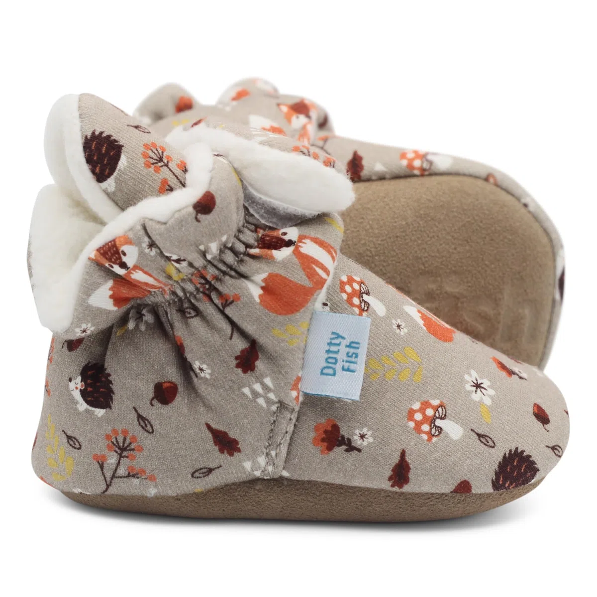 Dotty Fish Pantofole Per Bambini In Cotone PantofoleUnisex - Bimbi 0-24