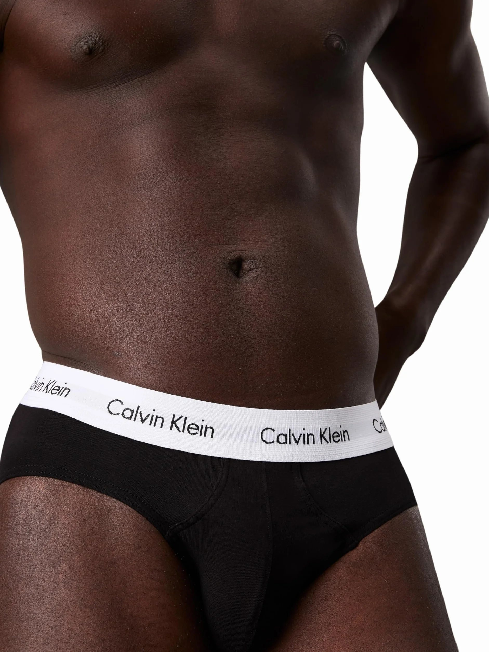 Calvin Klein Uomo Slip Hipster Confezione da 3 Intimo, Nero (Black), M
