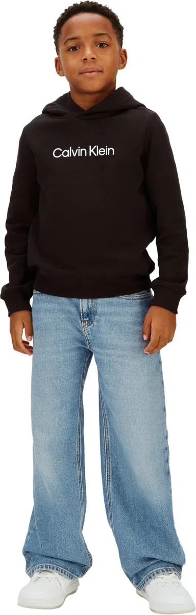 Calvin Klein Inst. Logo Reg. Terry Hoodie Iu0iu00679 Felpa con Cappuccio Unisex - Adulto (Pacco da 1)