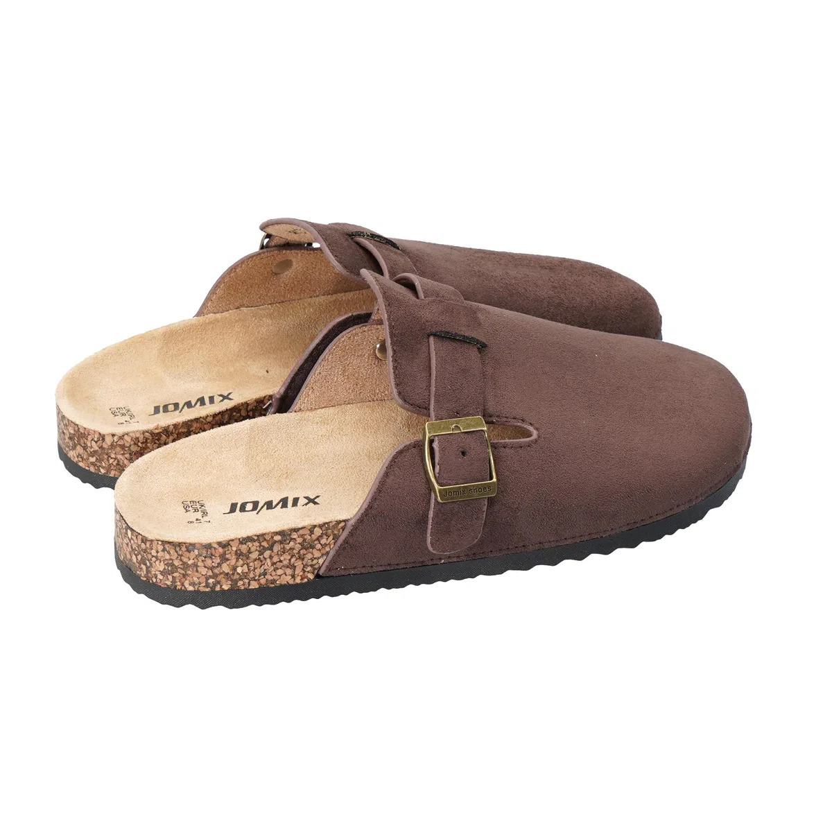JOMIX Sabot Uomo Ciabatte con Fibbia Zoccoli Pantofole Chiuse Scarpe da Giardino Sandali con Sottopiede in Sughero Antiscivolo Leggere Comodo da Casa