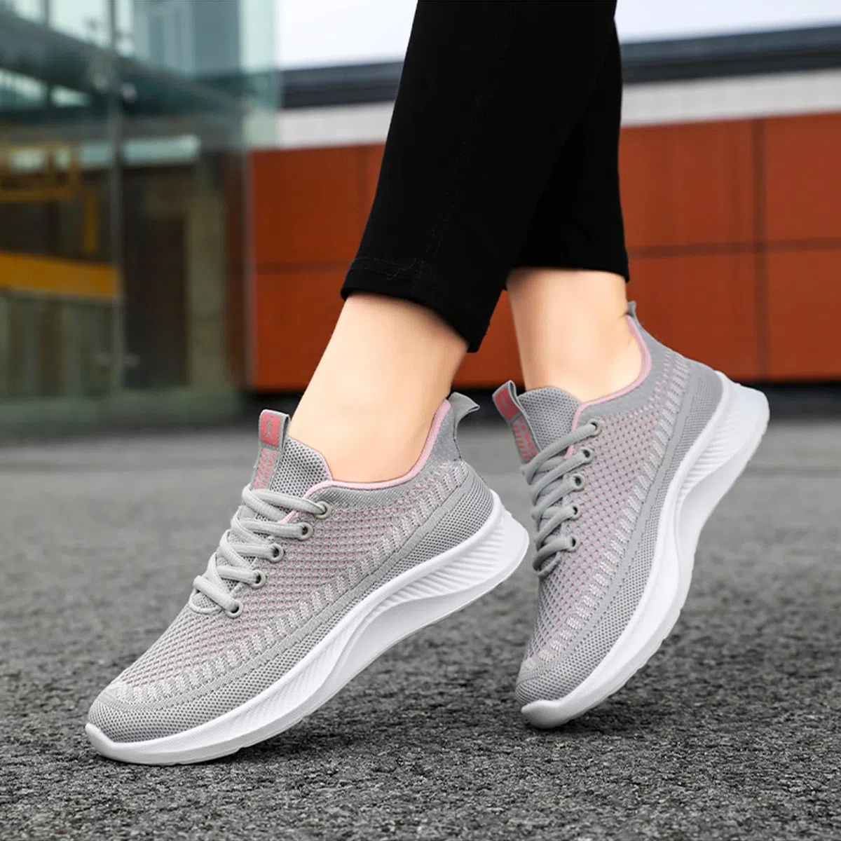 Alexis Leroy Scarpe Donna da Passeggio Leggere Respiranti con Lacci Urbane per Commutazione, Passeggiate & Gite