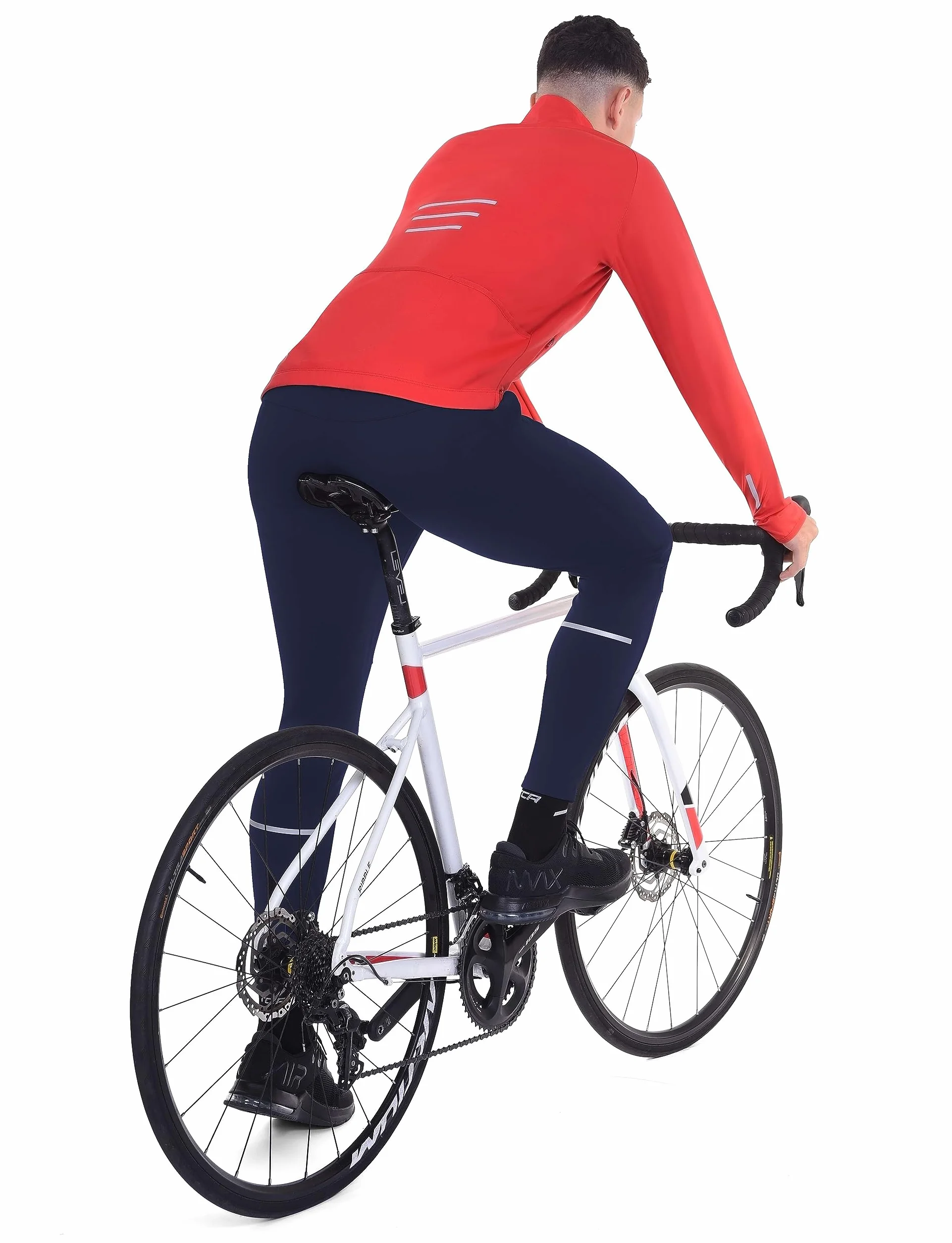 TCA Pantaloni Termici da Ciclismo Invernali per Corsa, Ciclismo, Camminata e Escursionismo con Tasche con Cerniera