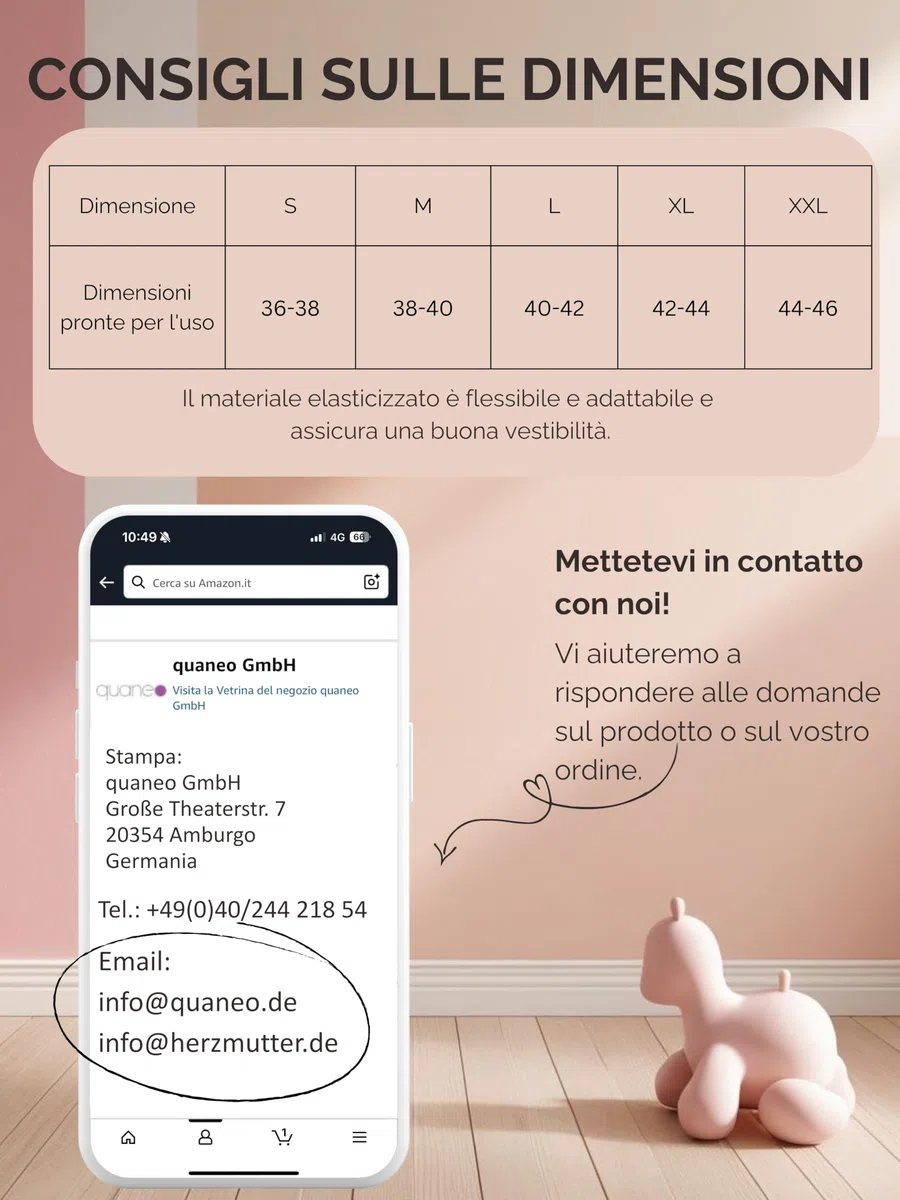 Herzmutter Canotta Allattamento Premaman Oeko Tex 100 - Top Allattamento, Morbida, Alta qualità, Camicia Premaman - 6700