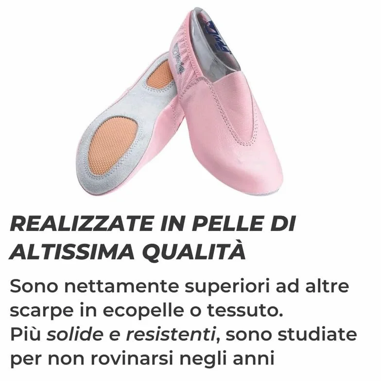 Anniel 2038 Scarpe da Ginnastica Artistica in Pelle. 100% Made Italy