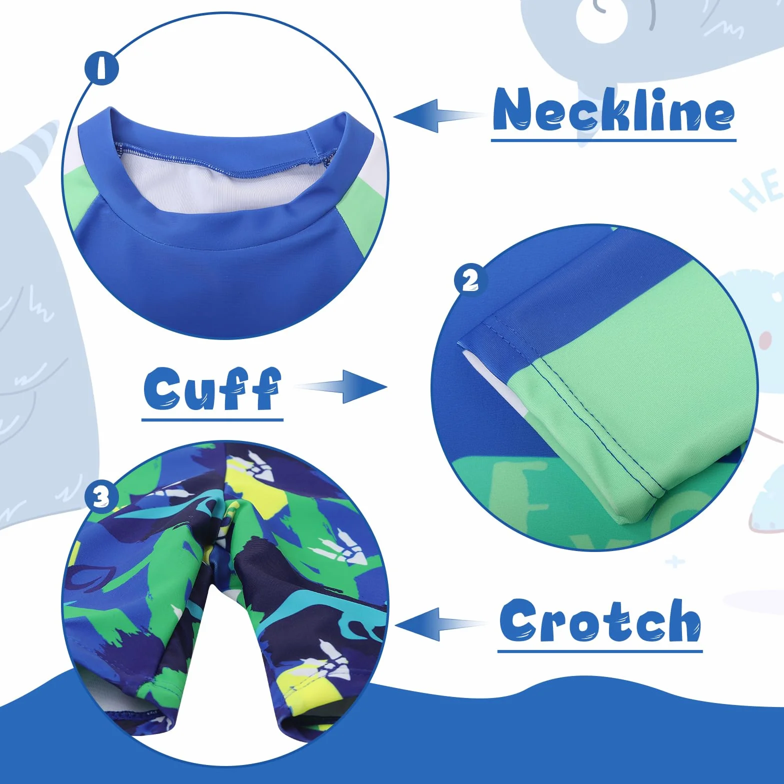 Costume Piscina Bambino Set Costumi da Bagno Mare Ragazzi Magliette Rash Guard Manica Lunga UV UPF50+ Protezione Asciugatura Rapida