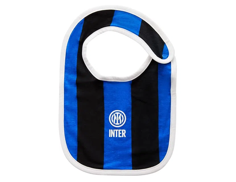 Inter - Bavaglino Neonato, 100% cotone, Prodotto Ufficiale