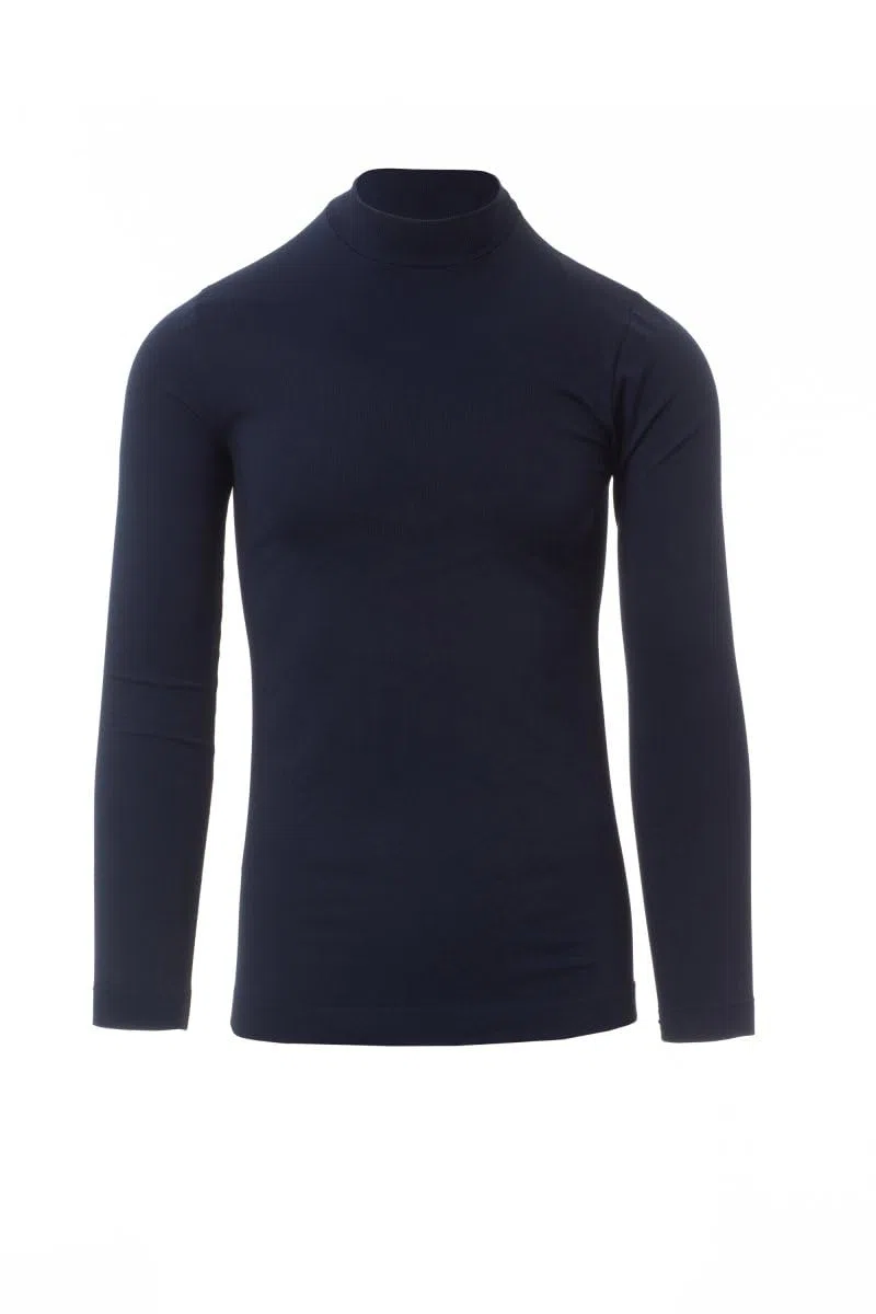 Payper TPLAYER Maglia Tecnica Manica Lunga da Uomo Collo a Lupetto Tessuto Traspirante Elasticizzato Slim Fit