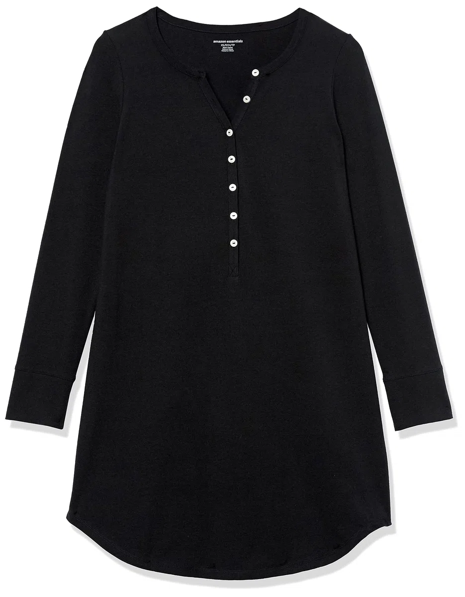 Amazon Essentials Donna Camicia da Notte Premaman e per Allattamento