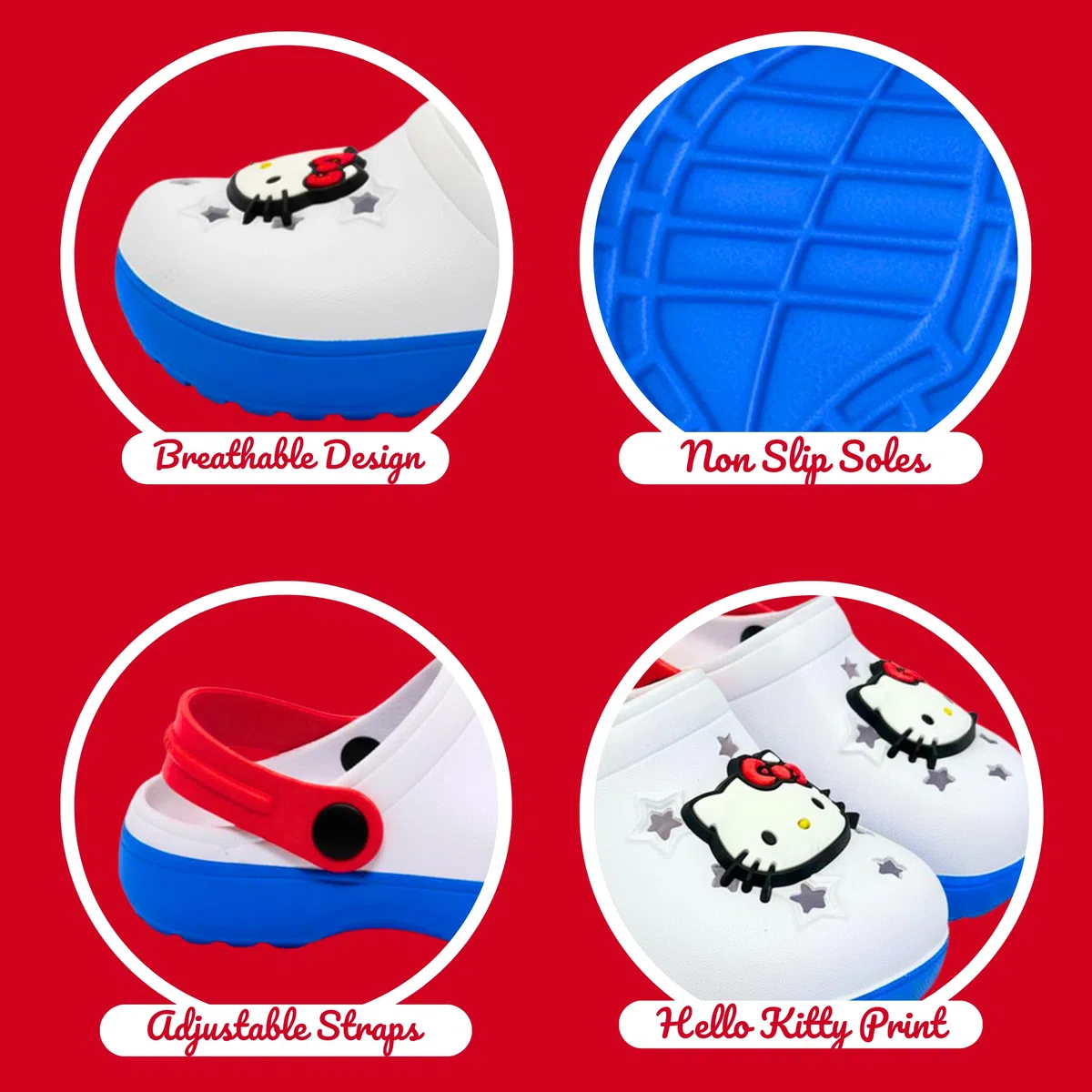 Hello Kitty Sandali da Ragazze, Zoccoli Estivi per Bambine, Taglie EU 26 a 33
