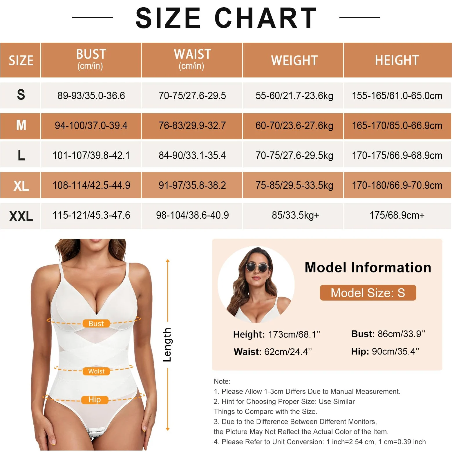 Tuopuda Body Contenitivo Modellante Donna Shaper Perizoma Bodysuit Guaina Contenitiva Intimo Snellente Pancia Piatta Dimagrante Shaping con Reggiseno Spallino Regolabile Mesh Fajas