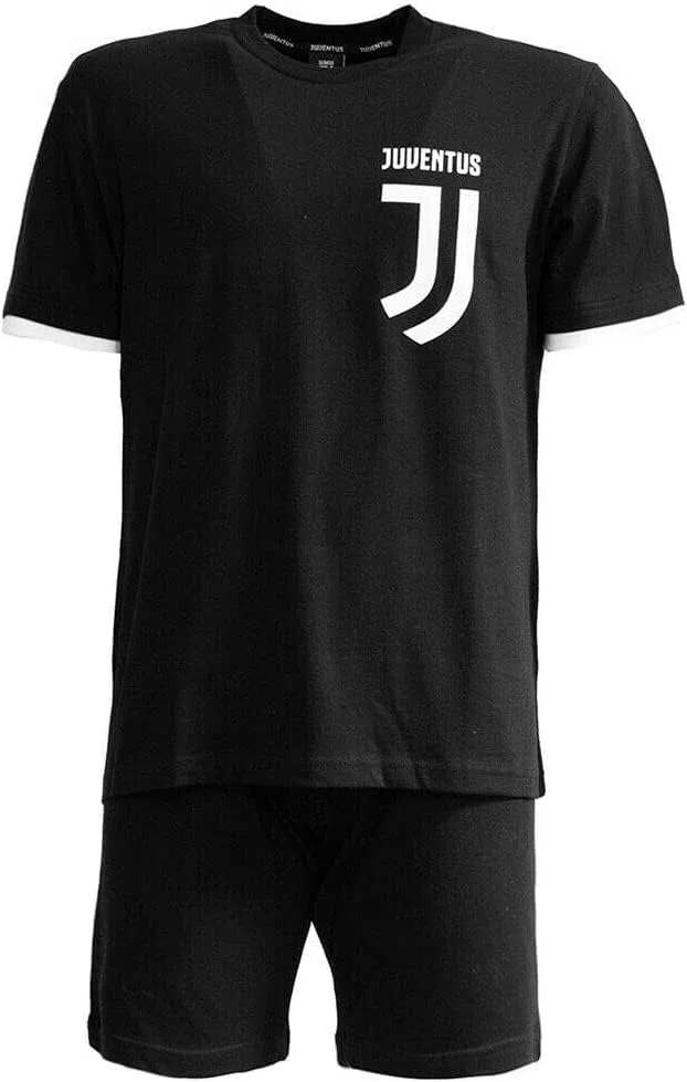 Pigiama Corto Maglia Manica Corta + Pantaloncini Juventus Prodotto Ufficiale Juve Uomo Adulto