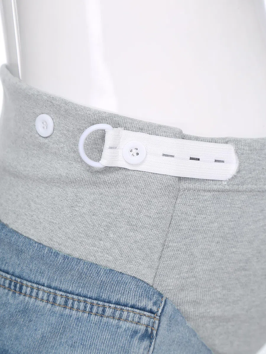 Freebily Jeans Premaman per Donne Incinte Pantaloni Premaman Lunghi con Tasche Pantalone da Lavoro Casual Maternity Jeans maternità Leggings per Gravidanza