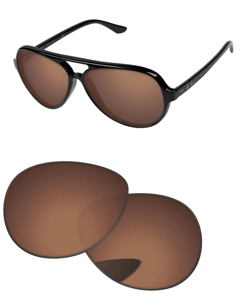 Lenti di ricambio compatibili con occhiali da sole Ray-Ban Cats 5000 RB4125 59 mm