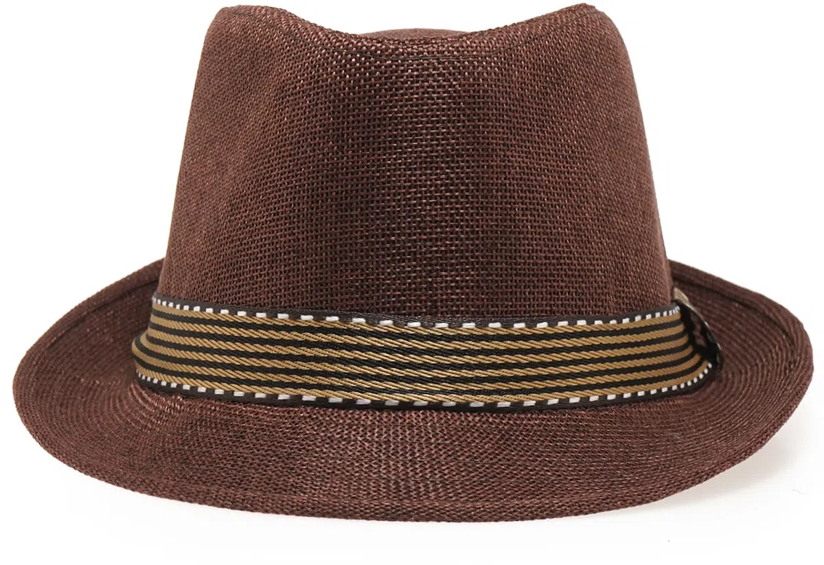 Initlove Cappello Fedora unisex classico Panama cappelli a tesa corta Trilby cappelli