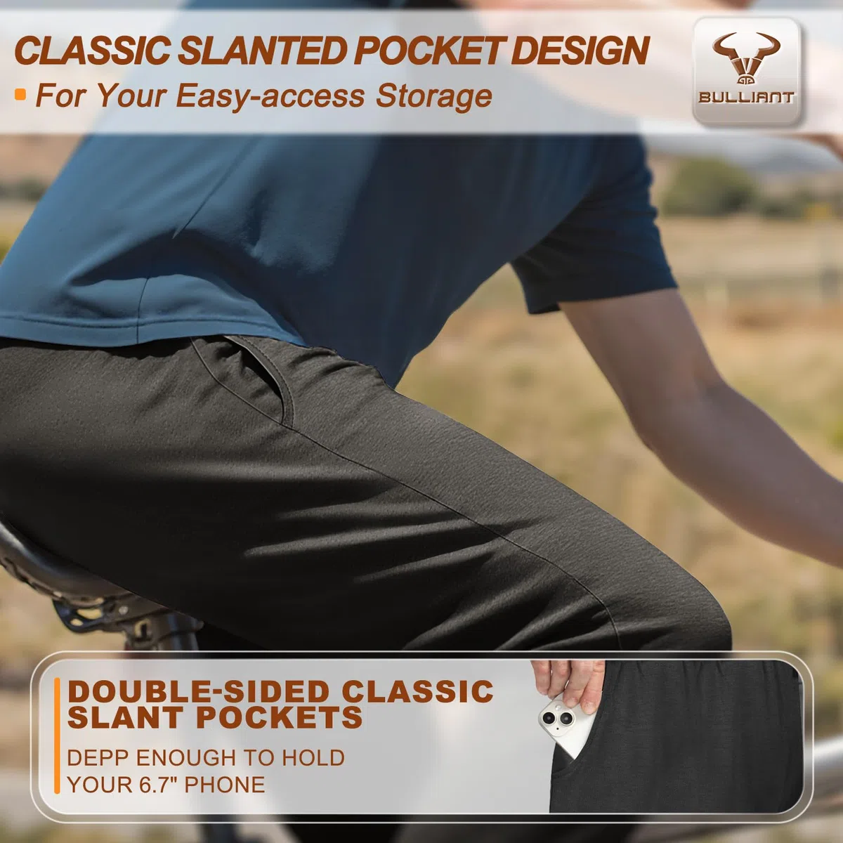 BULLIANT Pantaloni Jogging Uomo, Pantaloni Sportivi Uomo Lunghi ine,Tuta da Ginnastica Jogger per Allenamento Casual