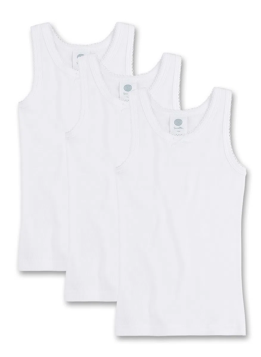 Sanetta 333732 T-Shirt Bambine e Ragazze (Pacco da 3)