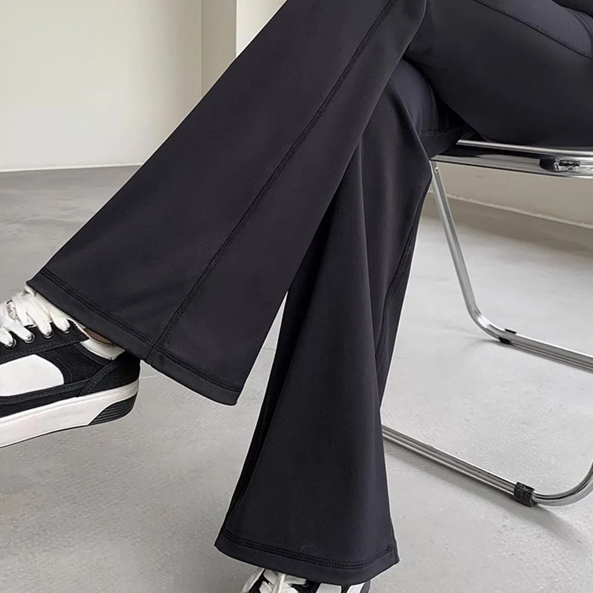 Alled Leggings Premaman sul Pancione, Leggings Premaman Morbidi e Burrosi Flare, Pantaloni Premaman da Donna Yoga Bootcut in Gravidanza per Lavoro Lounge Sportivi